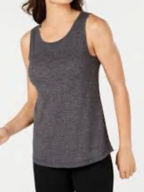 Soma Simply Free Cami Scoop Neck Sleeveless Tank Charcoal Gray Heather Size XL